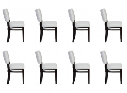 8x Esszimmer Stühle Stuhl Sessel Set Lounge Club mit Armlehnen Luxus